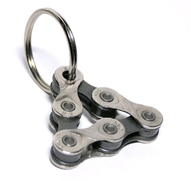 Keychain made from recycled bicycle chains - Keychain upcycled bicycle chain